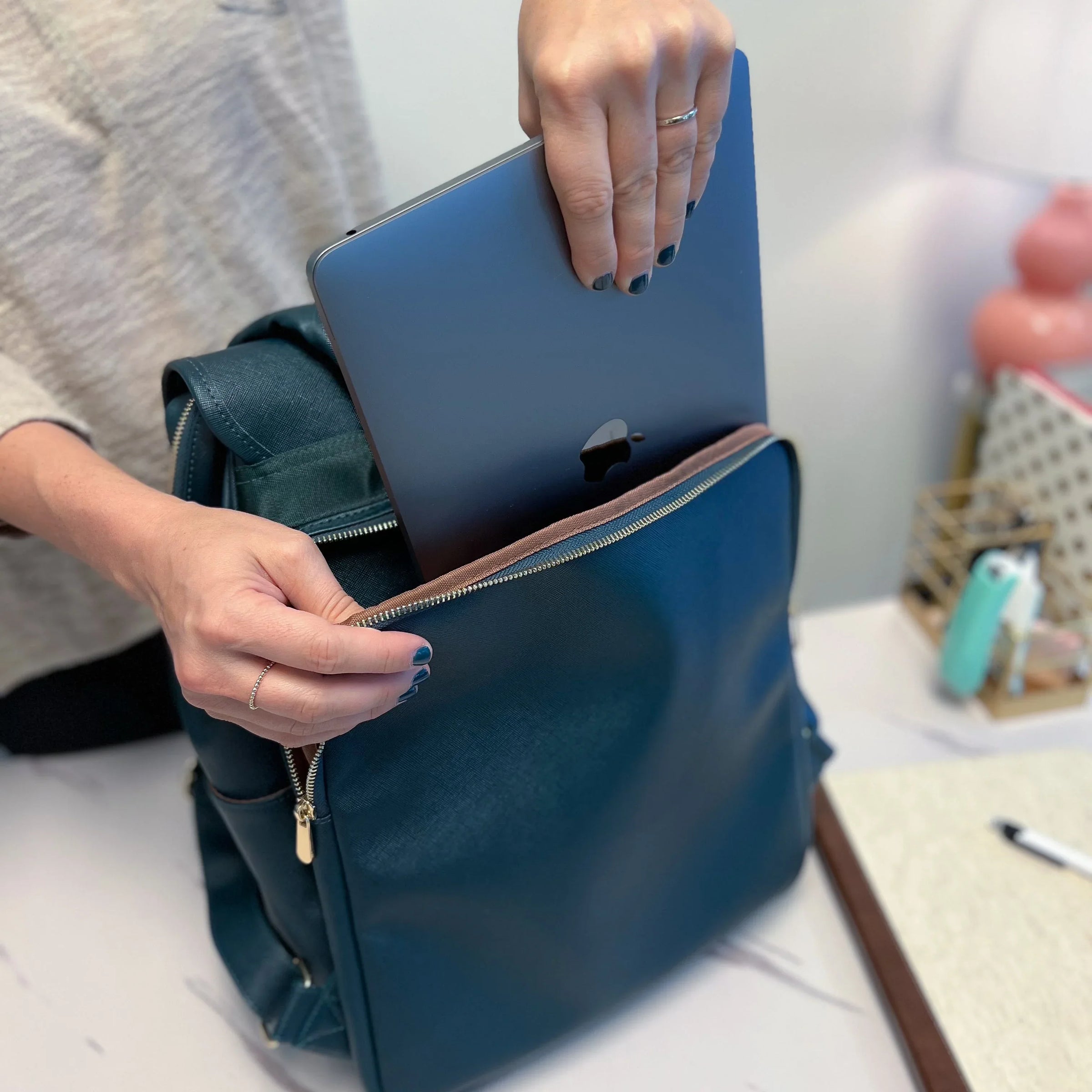 The Hands-free Diaper Bag: Backpack - BIG FRENCHIES