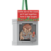 Die Hard - John McClane In Vent - Holiday Ornament - Custom Printed - Made Using LEGO® Parts