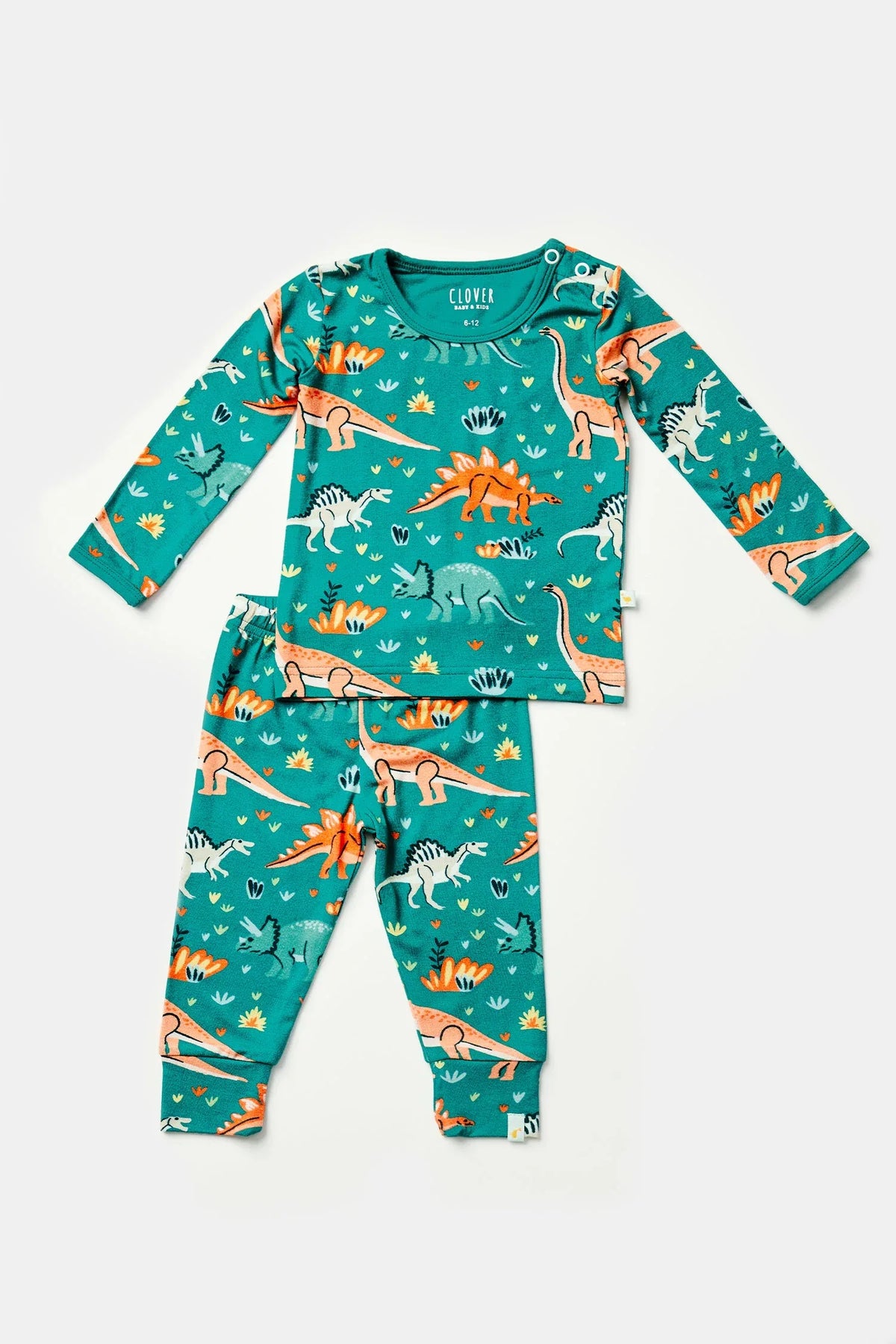 Long Sleeve Pajama Set - Dinosaur Jungle - BIG FRENCHIES