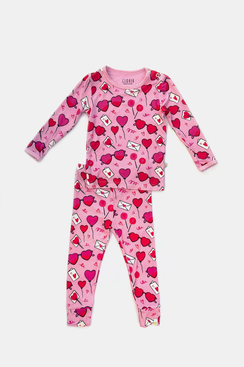 Long Sleeve Pajama Set - Heart Party - BIG FRENCHIES