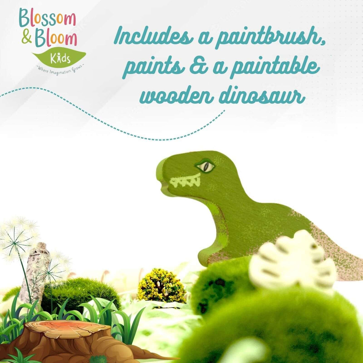 Dinosaur Quest, Playdough Kit with Paintable Dinosaurs - BIG FRENCHIES
