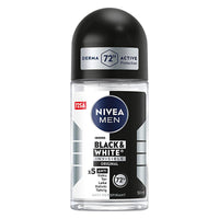 Nivea Men Deodorant - Nivea Men Erkek Roll-on Deodorant Black & White Invisible Original 50 ml - Long Lasting Anti-Perspirant Protection