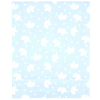 NoJo Super Soft Blue and White Elephant Fitted Mini Crib Sheet - BIG FRENCHIES