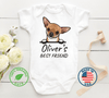 Custom & Personalized Dog Breeds Baby Onesie Gift for Baby Shower, Pregnancy Announcement, Newborn Gift, New Sibling