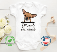 Custom & Personalized Dog Breeds Baby Onesie Gift for Baby Shower, Pregnancy Announcement, Newborn Gift, New Sibling