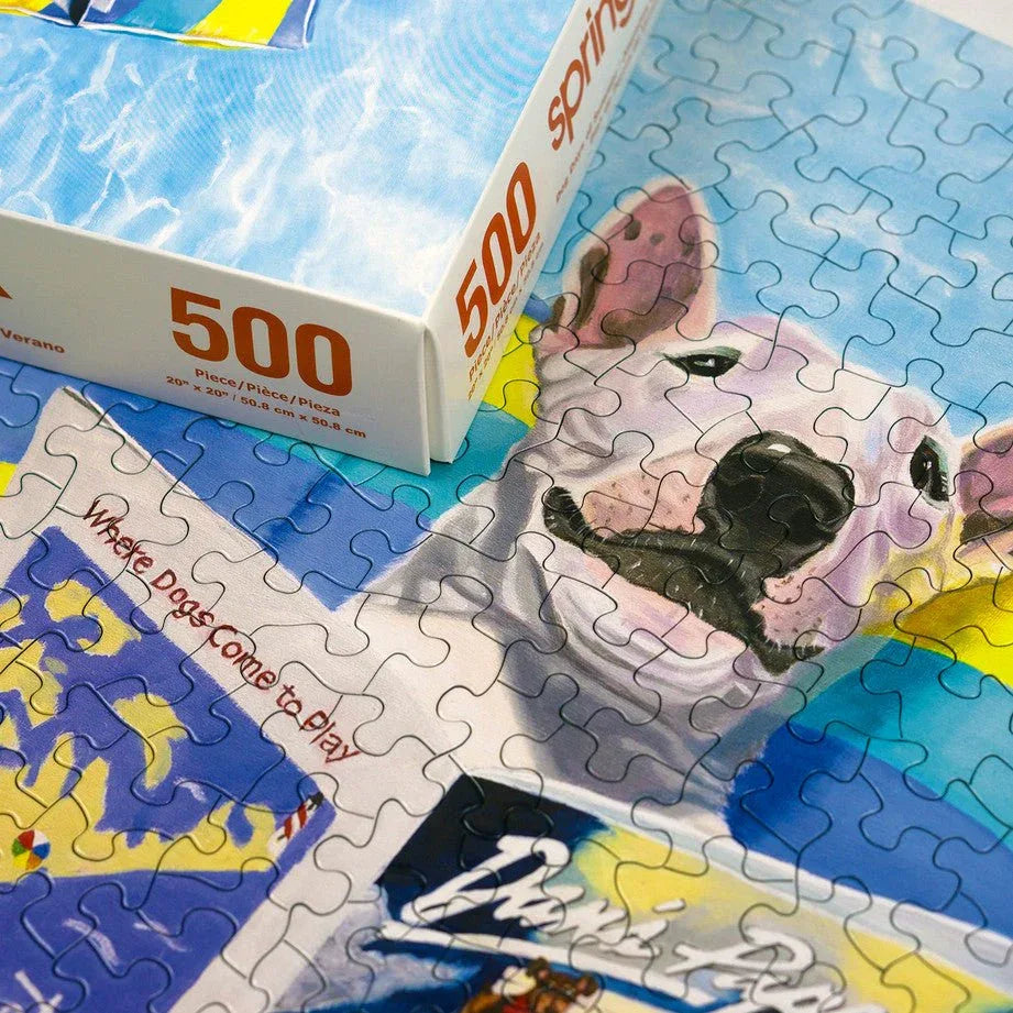 Dog Days Of Summer 500 Piece Jigsaw Puzzle by Springbok Puzzles - BIG FRENCHIES