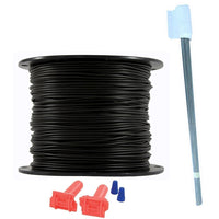 18 Gauge Pet Fence Boundary Kit - 500 Ft Heavy Duty Solid Core Wire with 50 Flags and 2 Splices