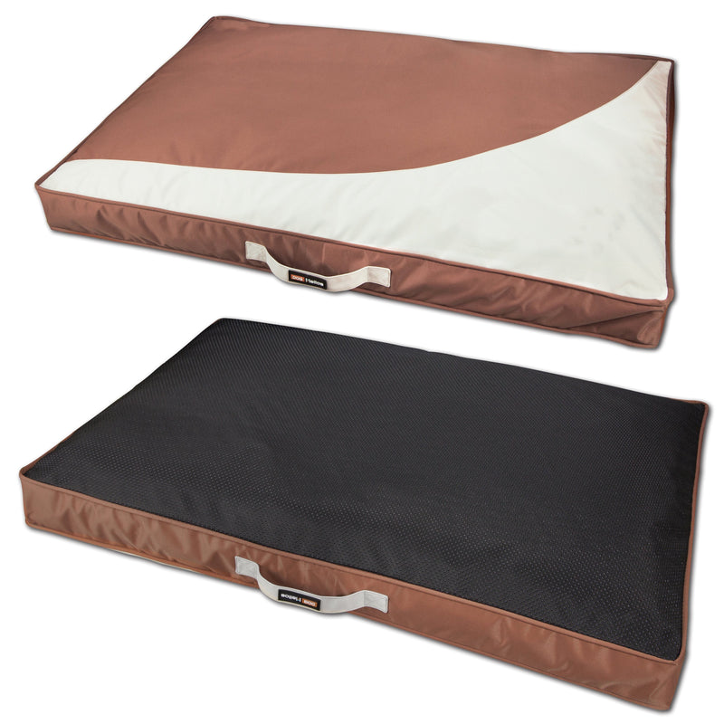 Dog Helios 'Immortal-Trek' Waterproof Rectangular Travel Dog Bed Mat - BIG FRENCHIES