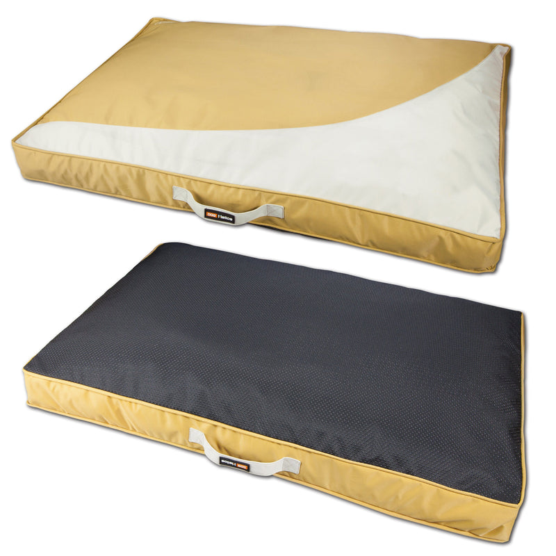 Dog Helios 'Immortal-Trek' Waterproof Rectangular Travel Dog Bed Mat - BIG FRENCHIES