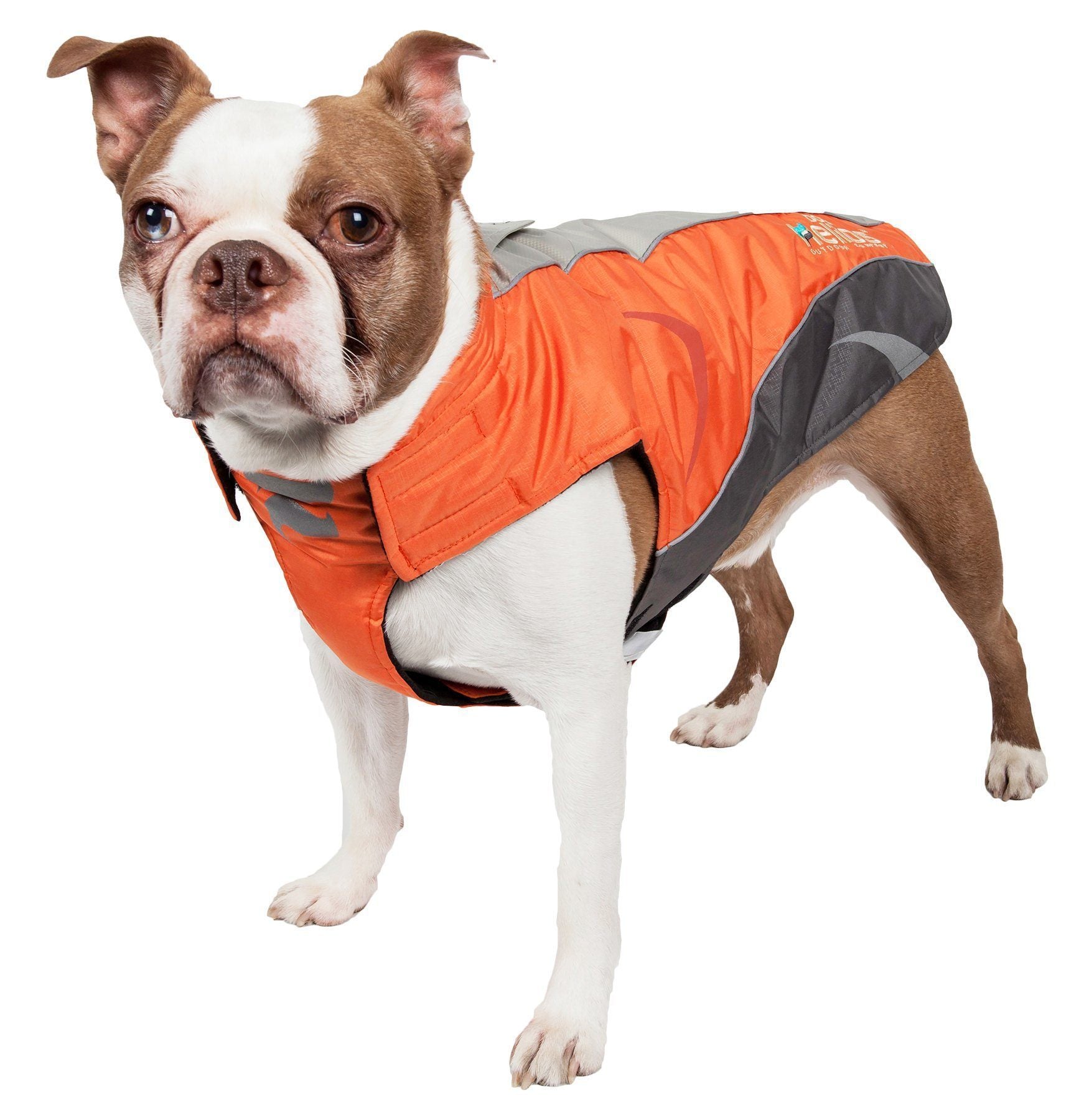 Dog Helios ® Altitude-Mountaineer Wrap-Hook-and-Loop Waterproof Dog Coat - BIG FRENCHIES