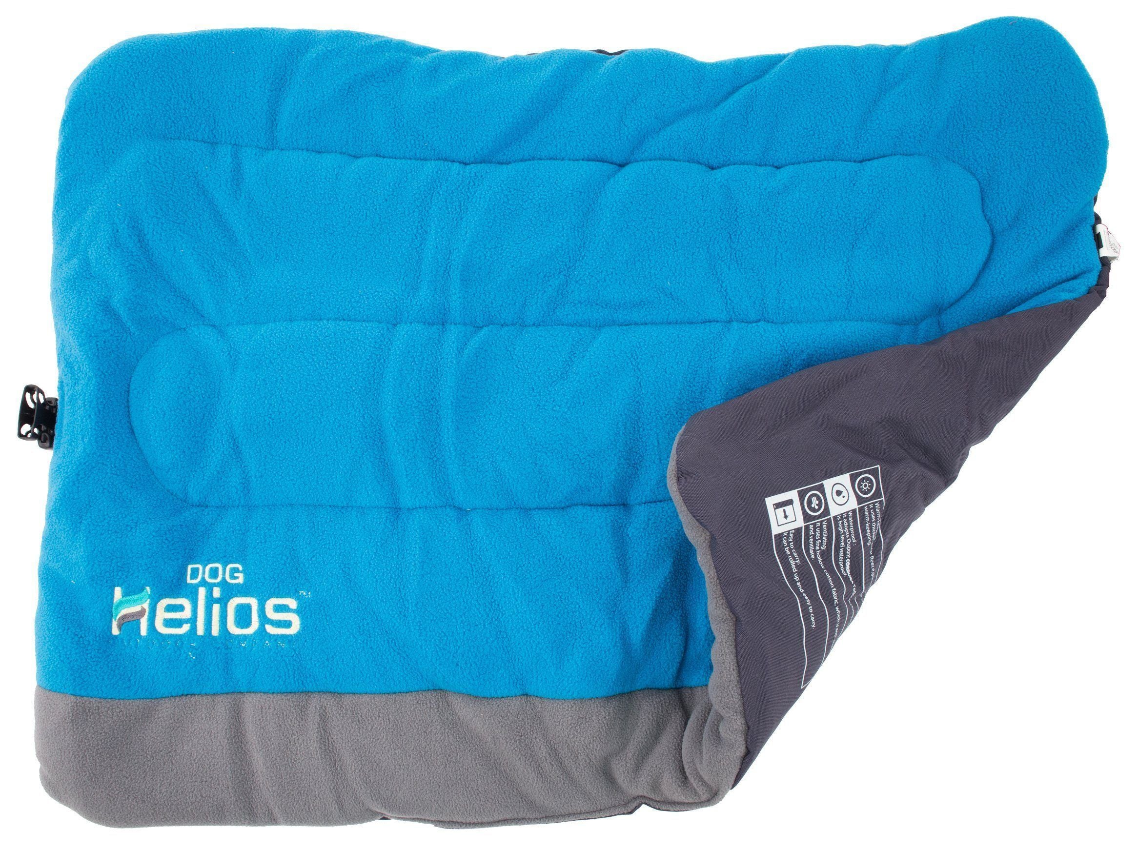Dog Helios ® 'Combat-Terrain' Cordura-Nyco Reversible Nylon and Fleece Travel Camping Dog Bed - BIG FRENCHIES