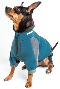 Dog Helios ® 'Eboneflow' Mediumweight 4-Way-Stretch Flexible And Breathable Performance Dog Yoga T-Shirt - BIG FRENCHIES