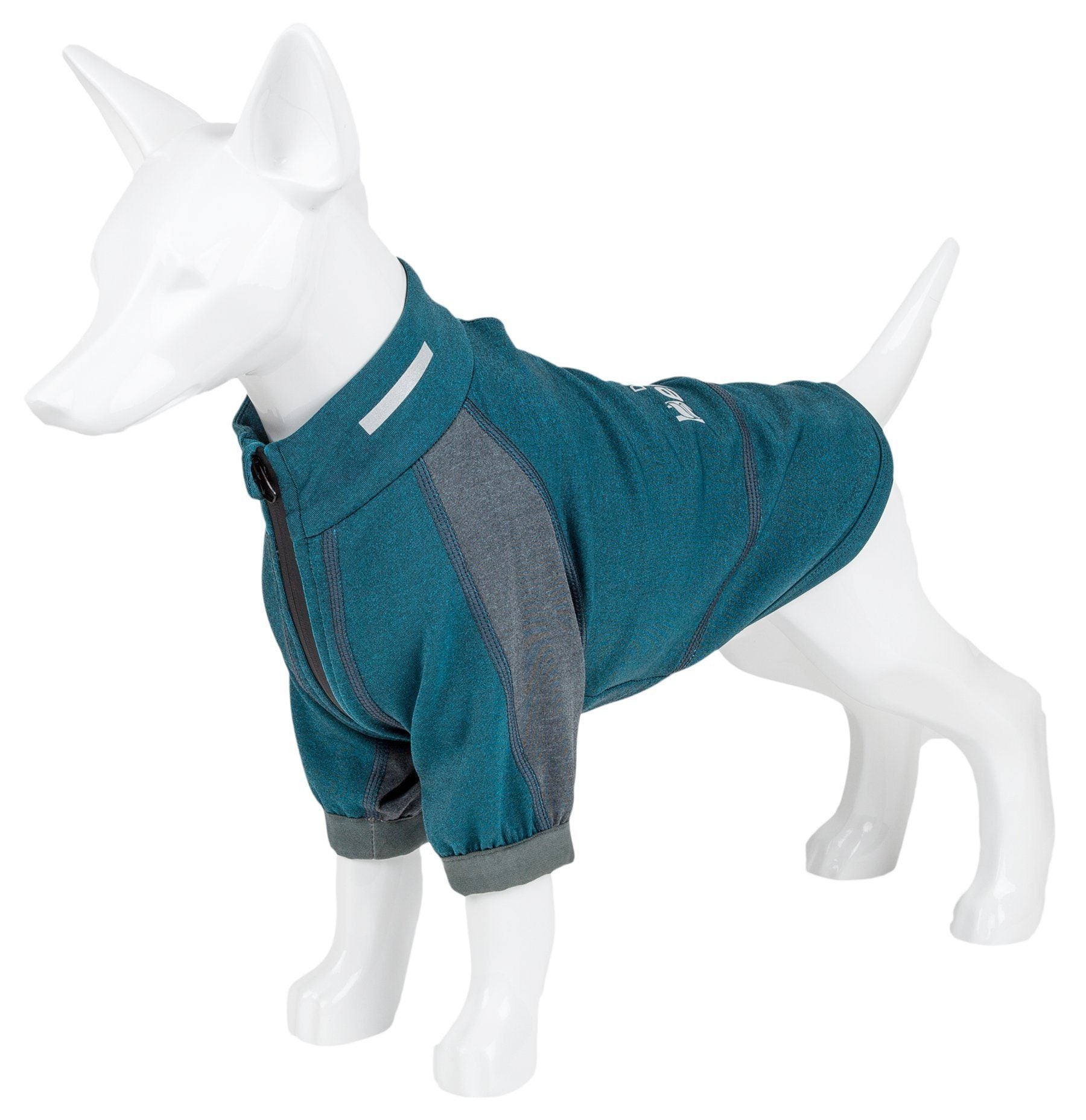 Dog Helios ® 'Eboneflow' Mediumweight 4-Way-Stretch Flexible And Breathable Performance Dog Yoga T-Shirt - BIG FRENCHIES