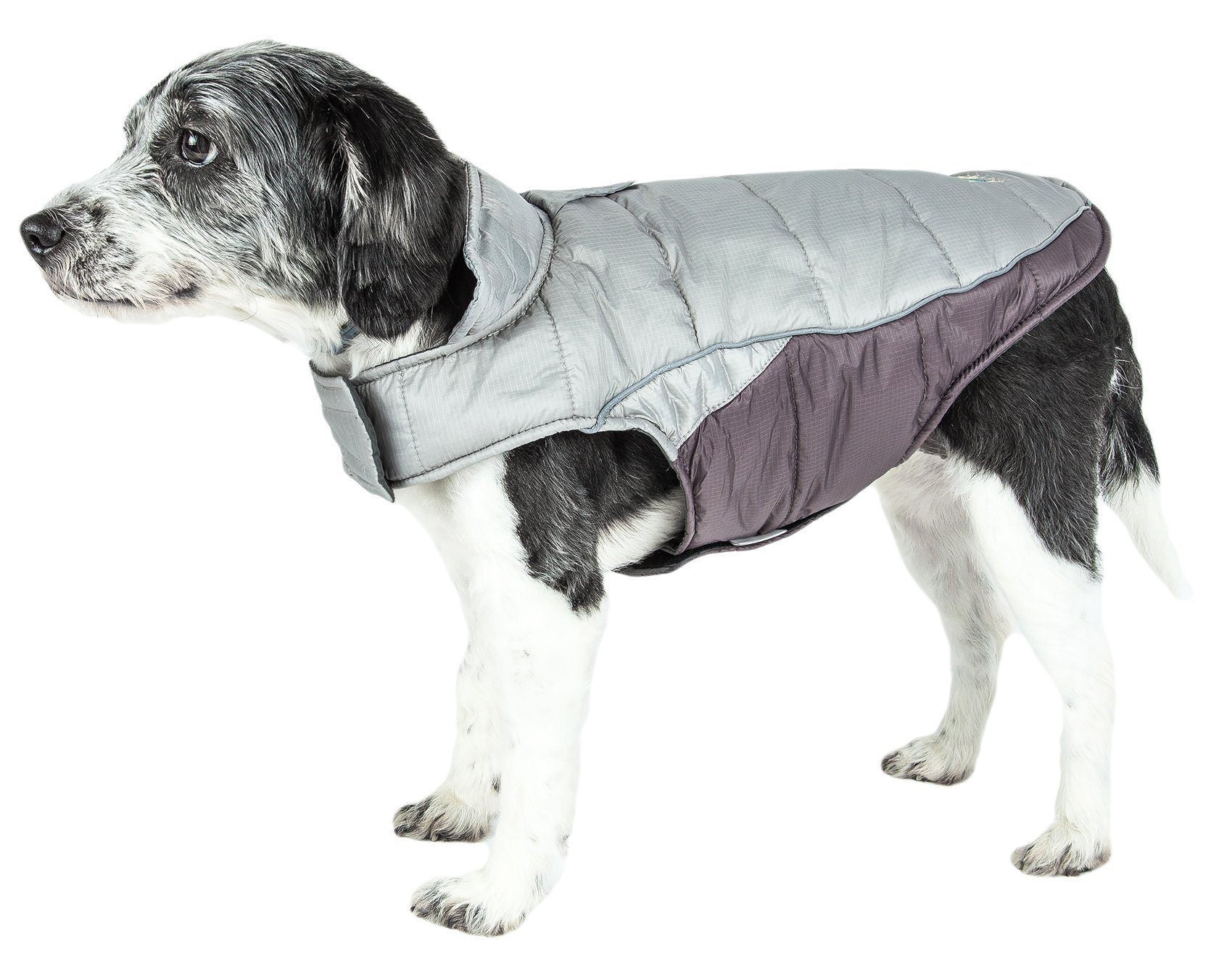 Dog Helios ® Hurricane-Waded Plush 3M Reflective Insulated Winter Dog Coat - BIG FRENCHIES