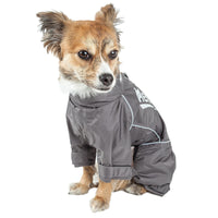 Dog Helios ® 'Hurricanine' Waterproof and Reflective Full Body Dog Coat - BIG FRENCHIES