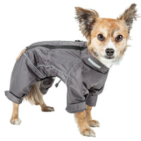 Dog Helios ® 'Hurricanine' Waterproof and Reflective Full Body Dog Coat - BIG FRENCHIES