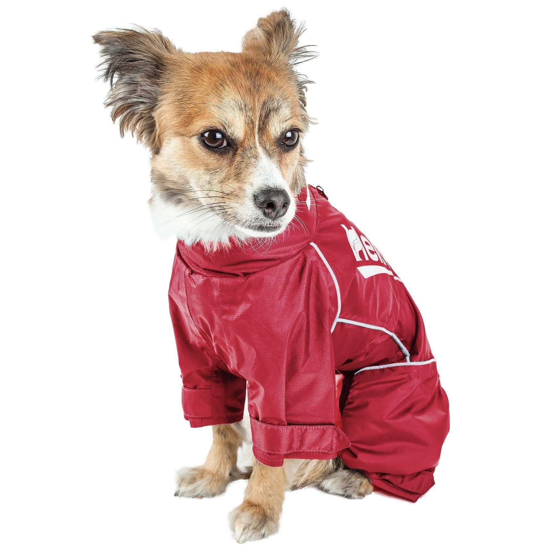 Dog Helios ® 'Hurricanine' Waterproof and Reflective Full Body Dog Coat - BIG FRENCHIES