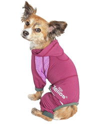 Dog Helios ® 'Namastail' Lightweight 4-Way-Stretch Yoga Performance Dog Tracksuit Hoodie - BIG FRENCHIES