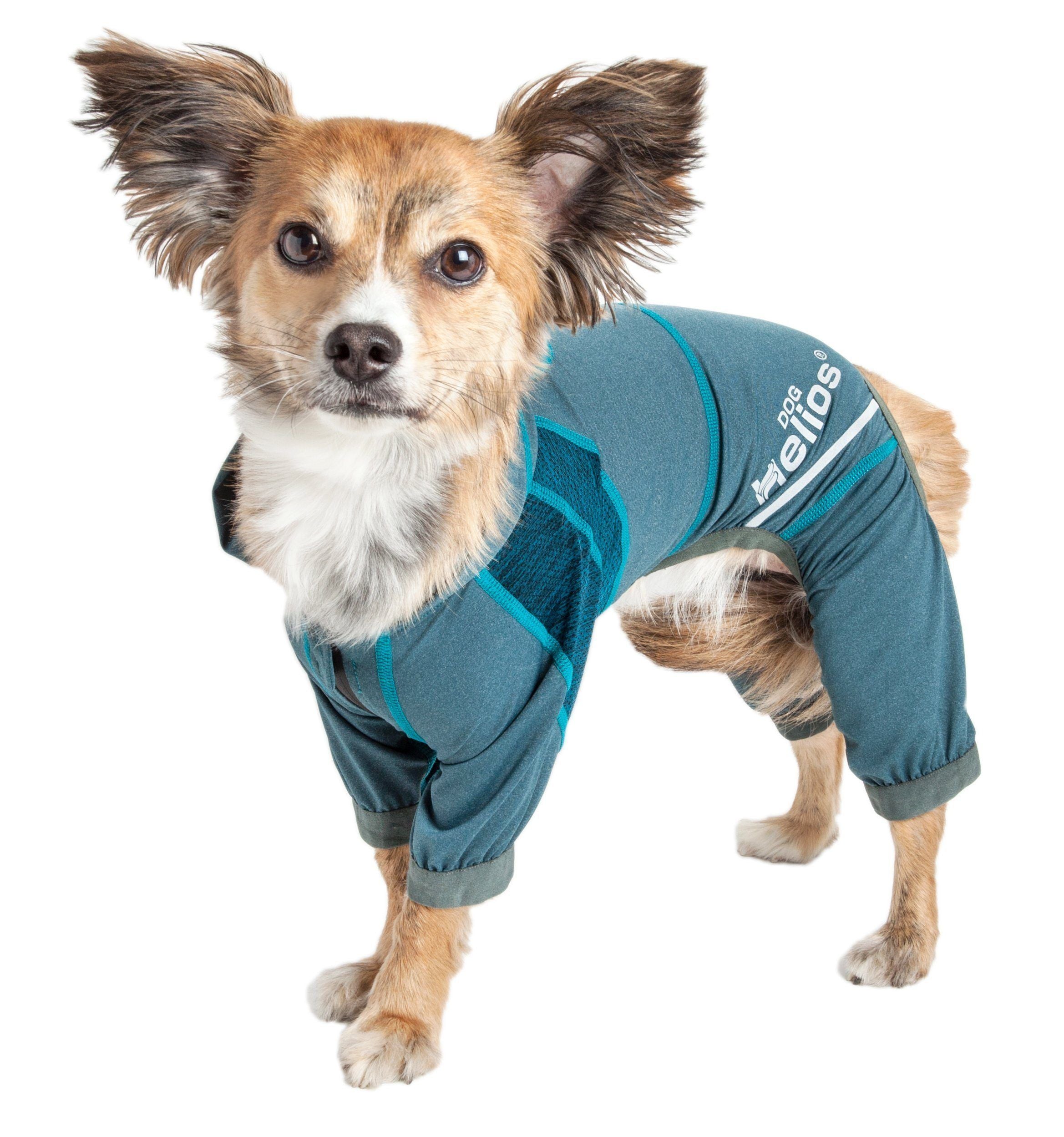 Dog Helios ® 'Namastail' Lightweight 4-Way-Stretch Yoga Performance Dog Tracksuit Hoodie - BIG FRENCHIES