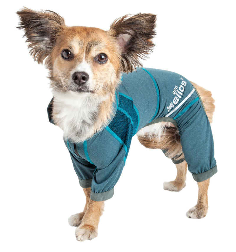 Dog Helios ® 'Namastail' Lightweight 4-Way-Stretch Yoga Performance Dog Tracksuit Hoodie - BIG FRENCHIES