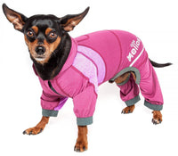 Dog Helios ® 'Namastail' Lightweight 4-Way-Stretch Yoga Performance Dog Tracksuit Hoodie - BIG FRENCHIES
