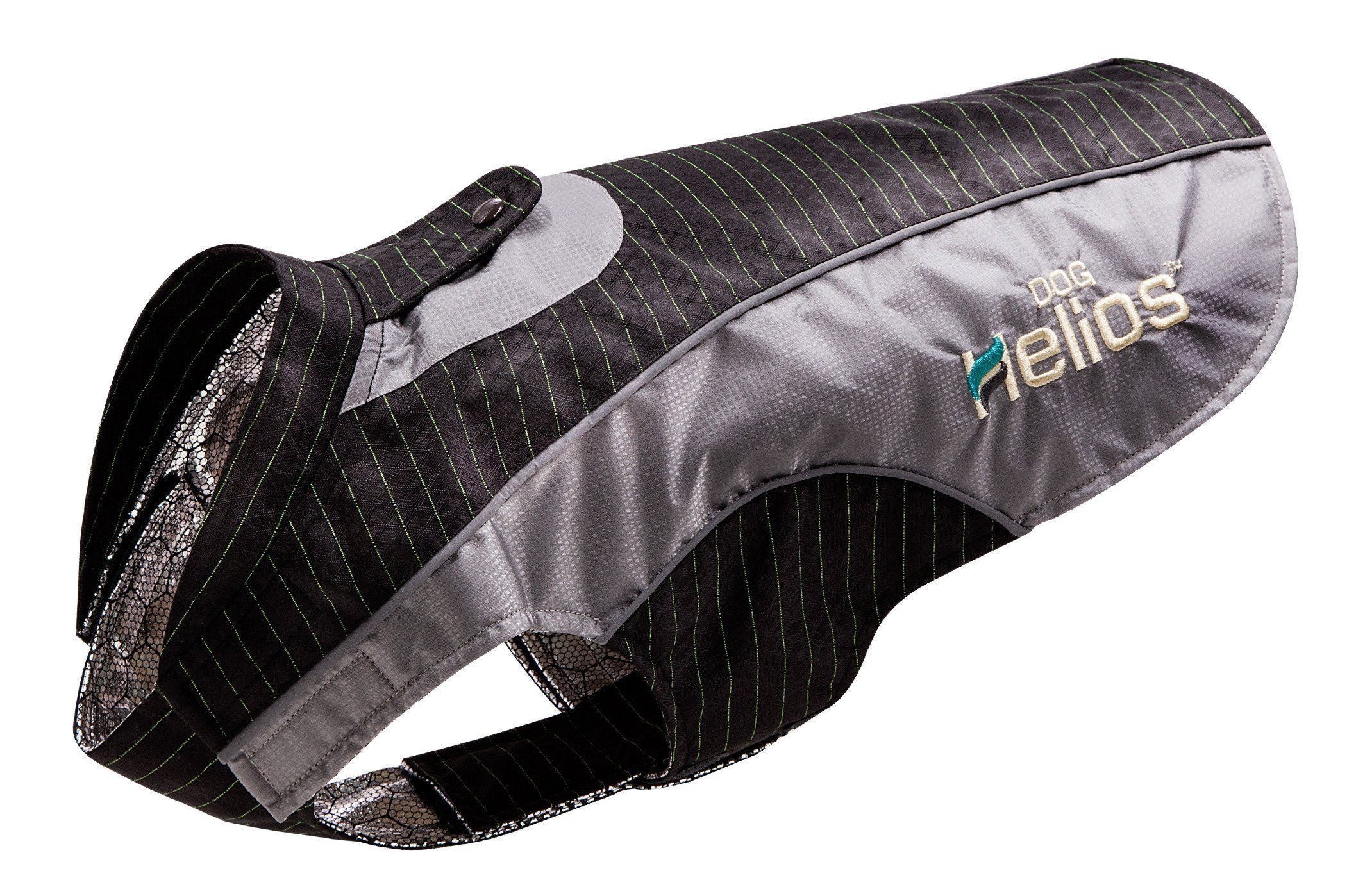Dog Helios ® 'Reflecta-Bolt' Tri-Hook-and-Loop Waterproof Performance Dog Coat - BIG FRENCHIES