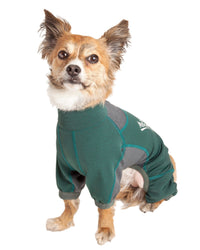 Dog Helios ® 'Rufflex' Mediumweight 4-Way-Stretch Fitness Yoga Dog Tracksuit Jacket - BIG FRENCHIES