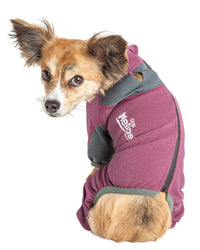 Dog Helios ® 'Rufflex' Mediumweight 4-Way-Stretch Fitness Yoga Dog Tracksuit Jacket - BIG FRENCHIES
