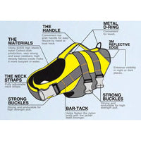 Dog Helios ® 'Splash-Explore' Reflective and Adjustable Floating Safety Dog Life Jacket - BIG FRENCHIES