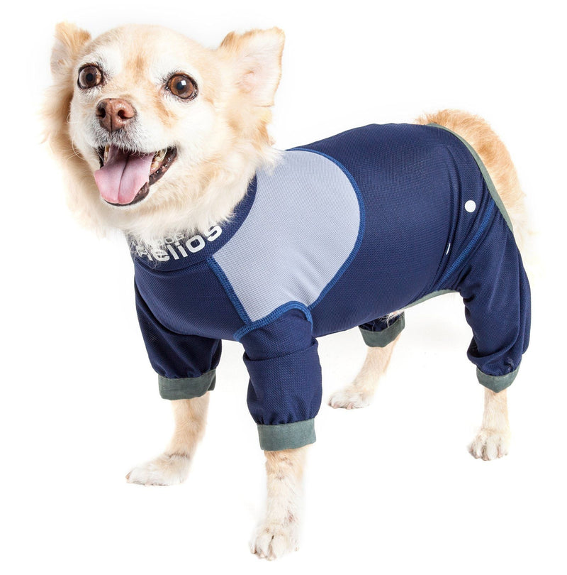Dog Helios ® 'Tail Runner' Lightweight 4-Way-Stretch Breathable Yoga Dog Tracksuit - BIG FRENCHIES
