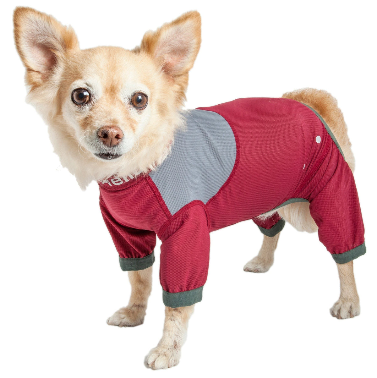 Dog Helios ® 'Tail Runner' Lightweight 4-Way-Stretch Breathable Yoga Dog Tracksuit - BIG FRENCHIES
