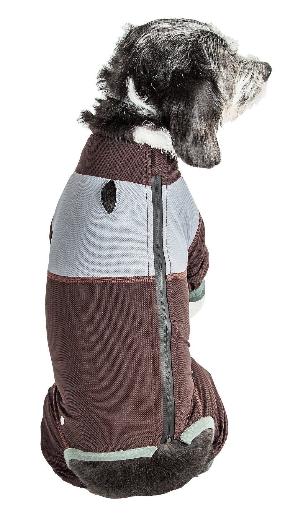Dog Helios ® 'Tail Runner' Lightweight 4-Way-Stretch Breathable Yoga Dog Tracksuit - BIG FRENCHIES