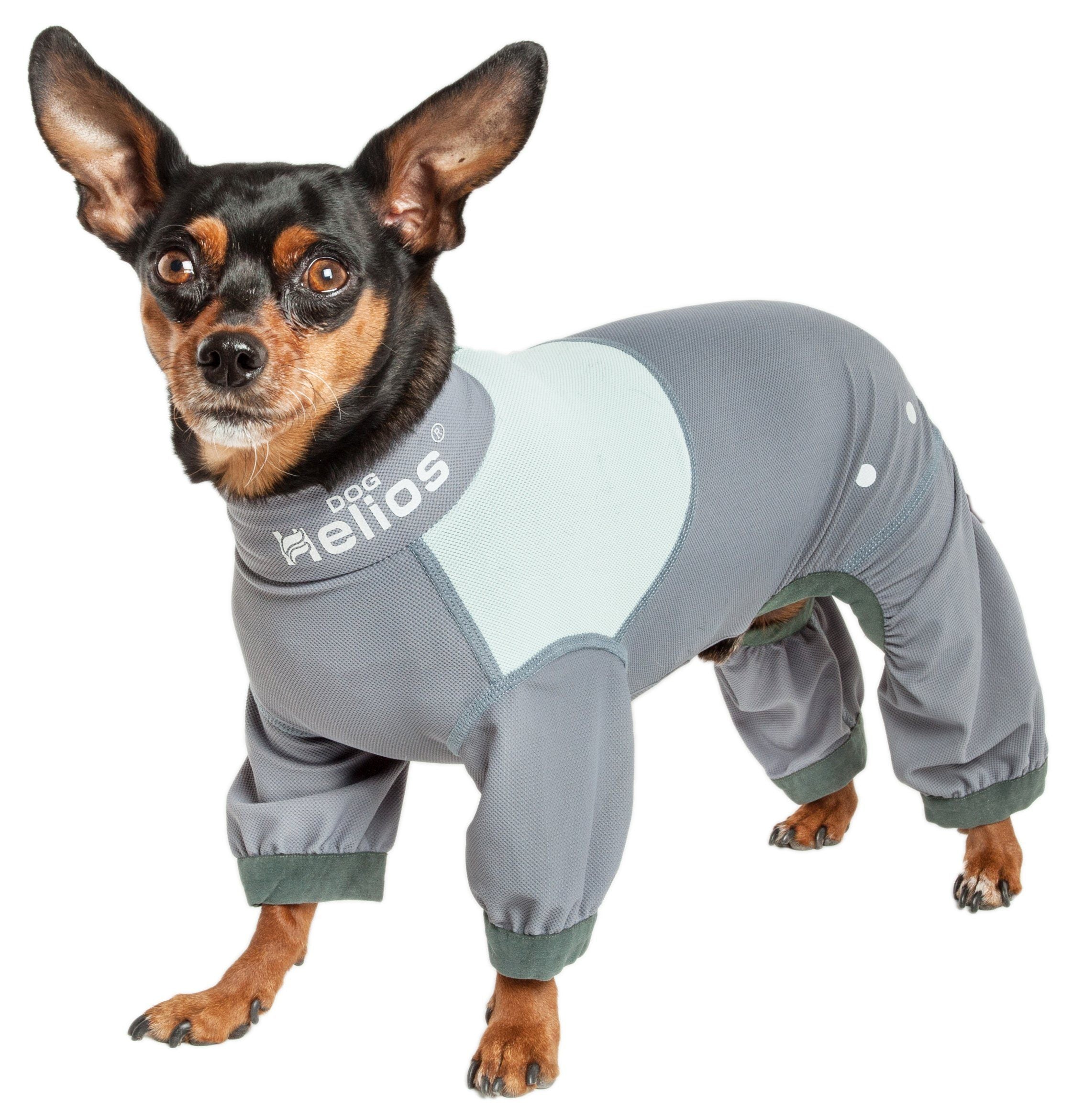 Dog Helios ® 'Tail Runner' Lightweight 4-Way-Stretch Breathable Yoga Dog Tracksuit - BIG FRENCHIES