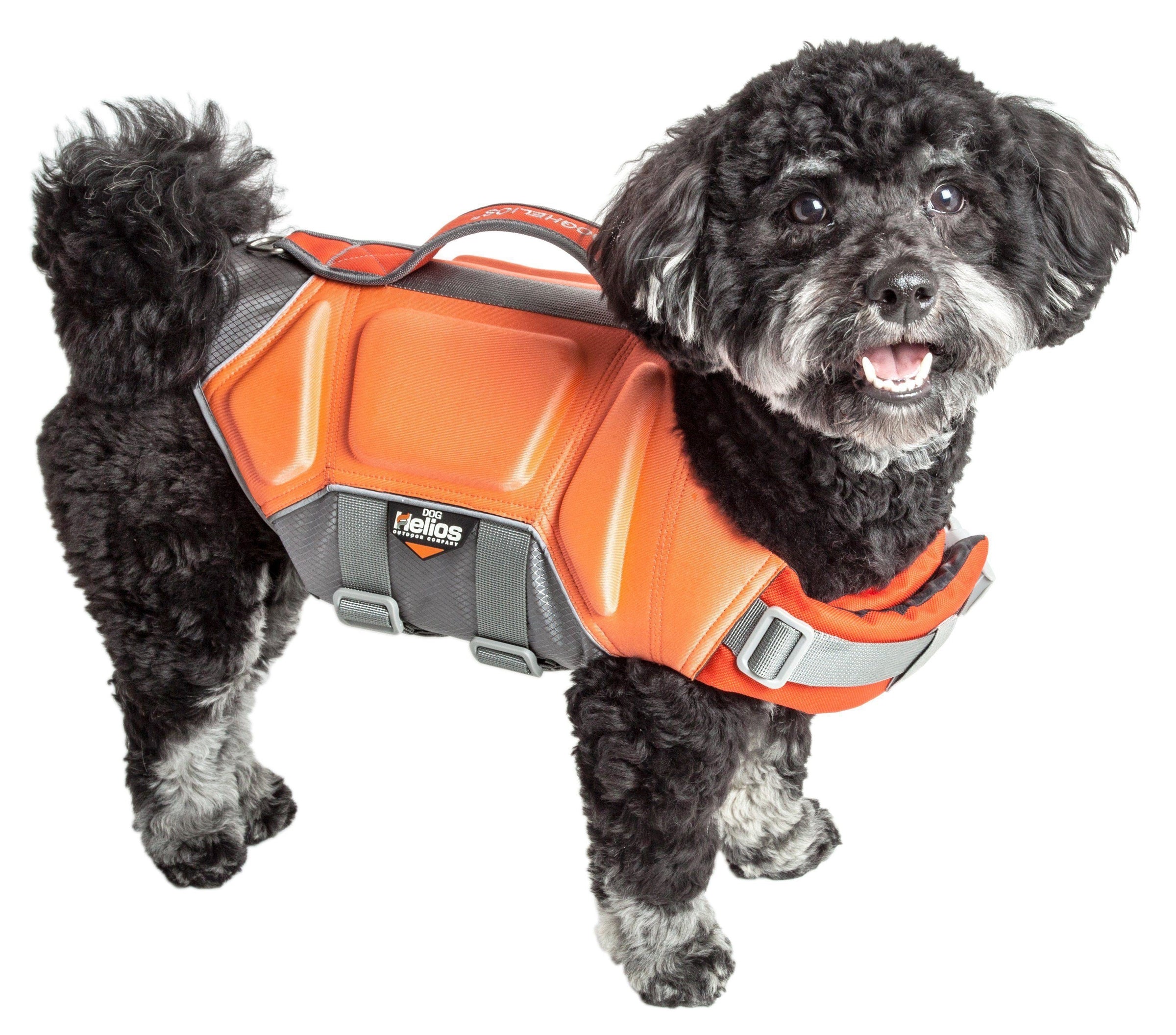 Dog Helios ® 'Tidal Guard' Multi-Point Strategically-Stitched Reflective Pet Dog Life Jacket Vest - BIG FRENCHIES