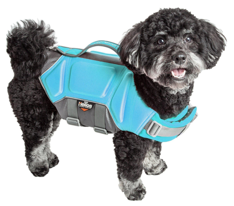Dog Helios ® 'Tidal Guard' Multi-Point Strategically-Stitched Reflective Pet Dog Life Jacket Vest - BIG FRENCHIES