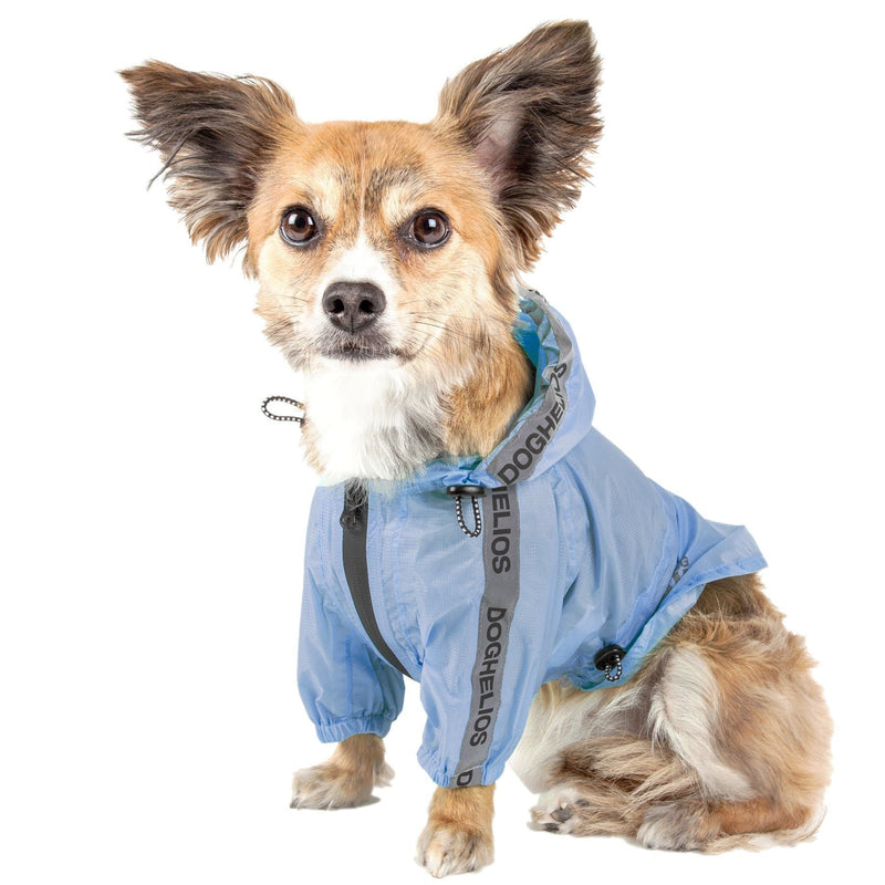 Dog Helios ® 'Torrential Shield' Adjustable and Waterproof Dog Raincoat Poncho - BIG FRENCHIES