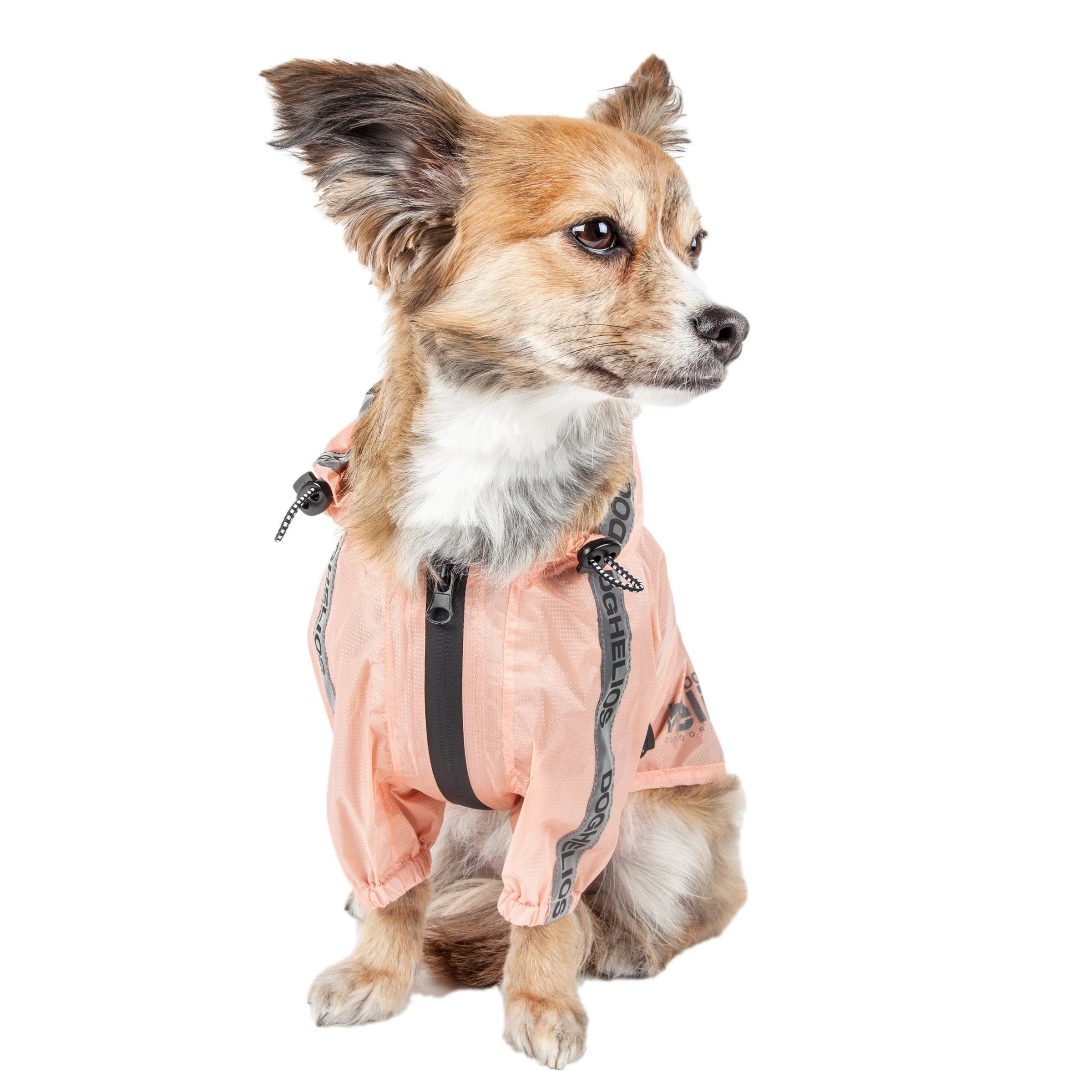 Dog Helios ® 'Torrential Shield' Adjustable and Waterproof Dog Raincoat Poncho - BIG FRENCHIES