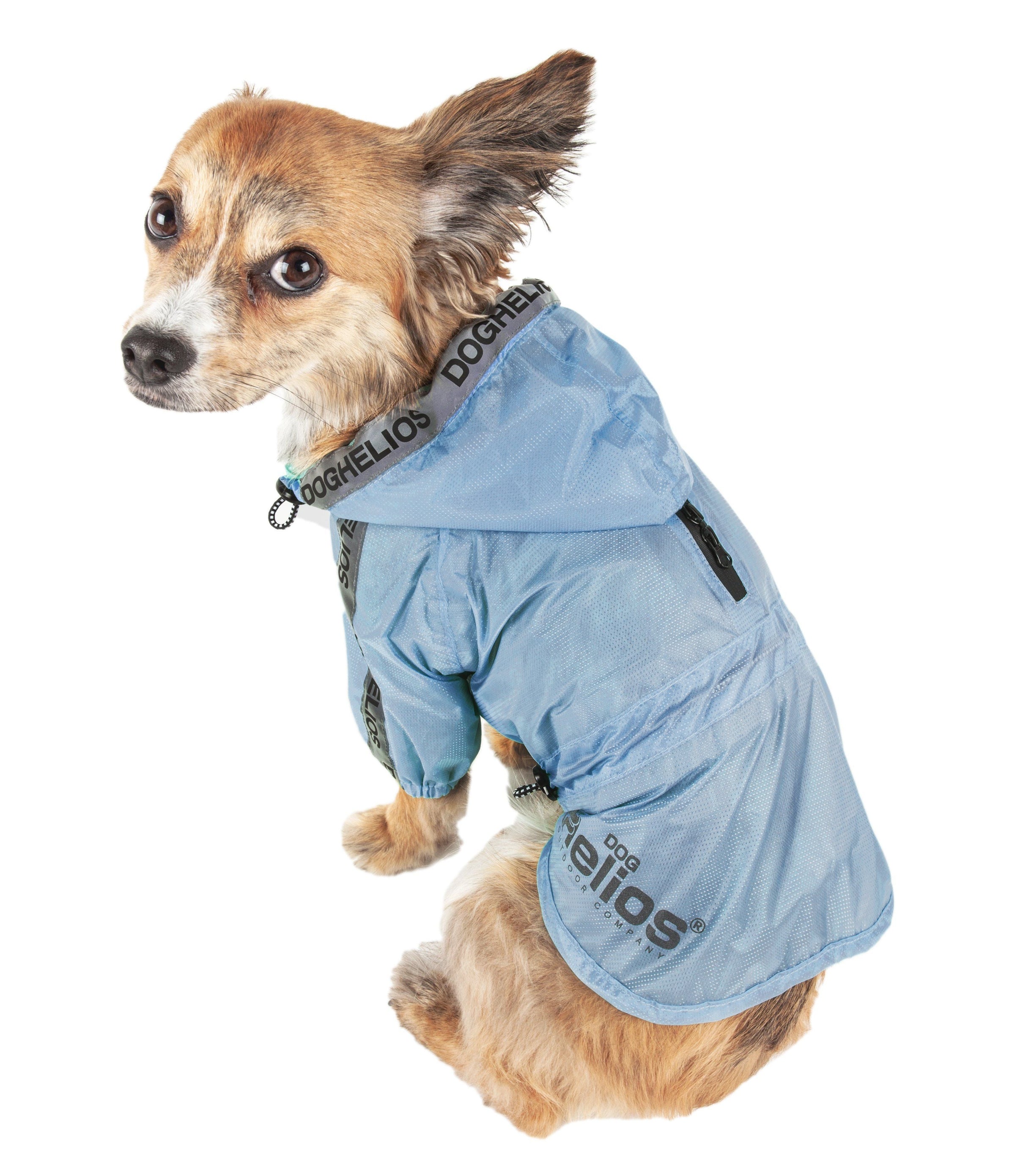 Dog Helios ® 'Torrential Shield' Adjustable and Waterproof Dog Raincoat Poncho - BIG FRENCHIES