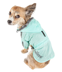 Dog Helios ® 'Torrential Shield' Adjustable and Waterproof Dog Raincoat Poncho - BIG FRENCHIES