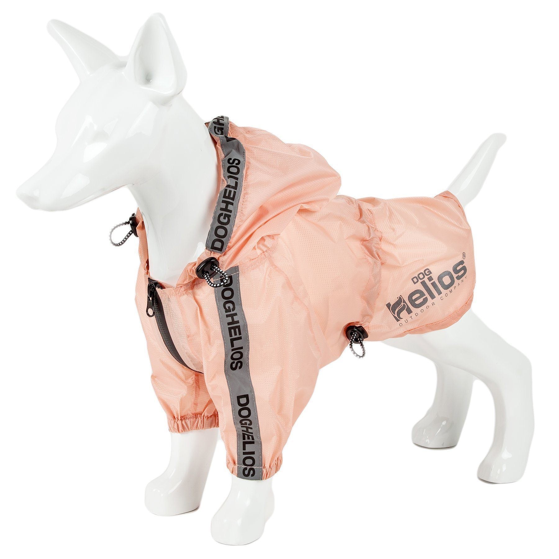 Dog Helios ® 'Torrential Shield' Adjustable and Waterproof Dog Raincoat Poncho - BIG FRENCHIES