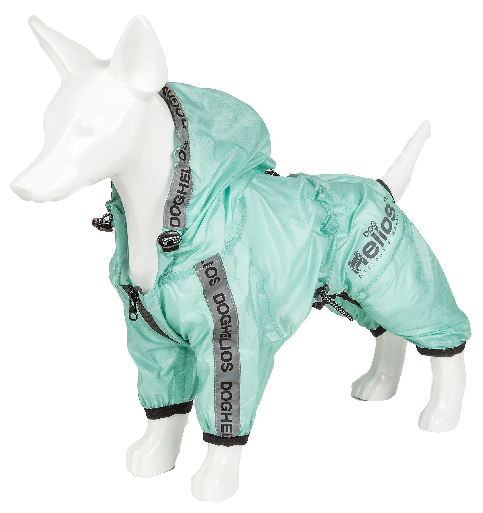 Dog Helios ® 'Torrential Shield' Waterproof and Adjustable Full Body Dog Raincoat - BIG FRENCHIES
