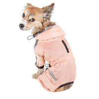 Dog Helios ® 'Torrential Shield' Waterproof and Adjustable Full Body Dog Raincoat - BIG FRENCHIES