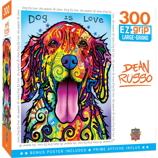 Dog is Love - Dean Russo 300 Piece EZ Grip Puzzle by MasterPieces Puzzles - BIG FRENCHIES
