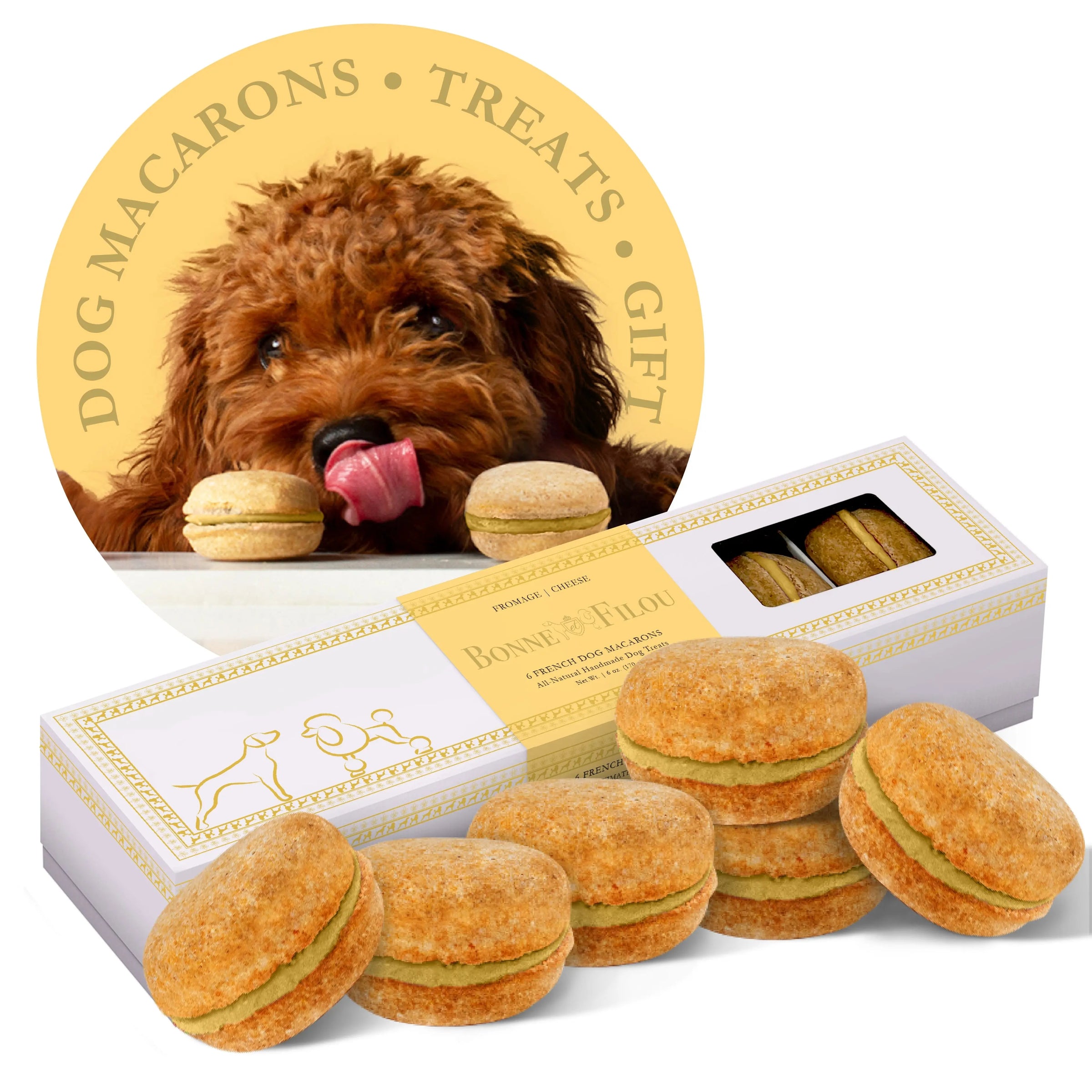 Dog Macarons (Box of 6) - BIG FRENCHIES