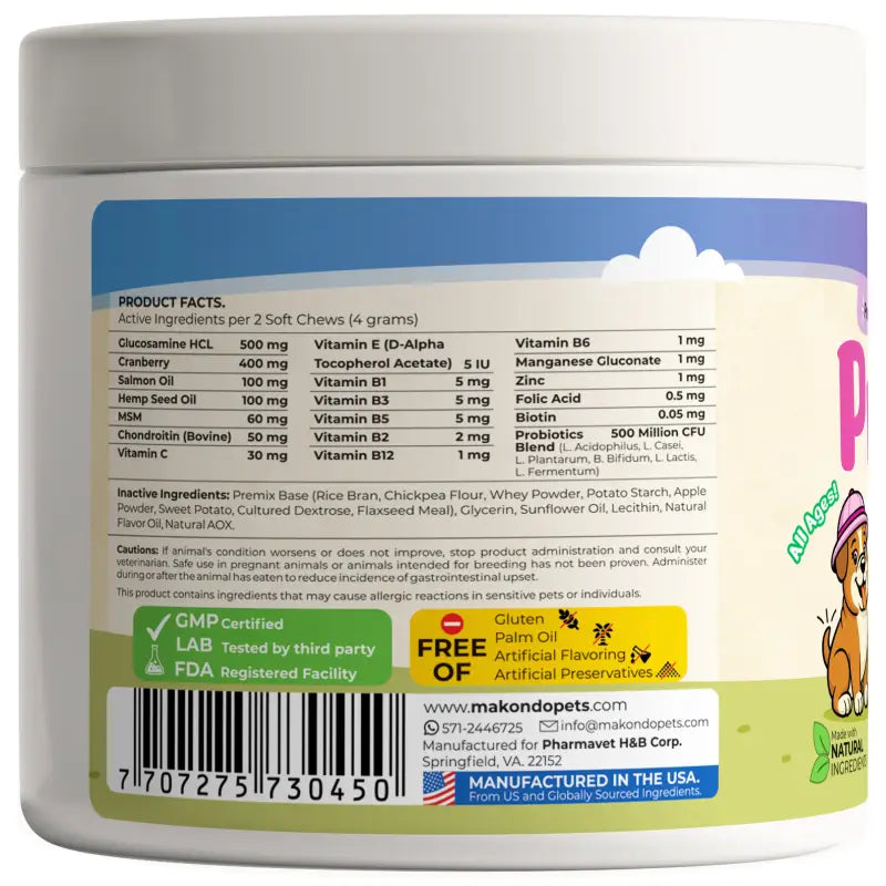 Dog Prenatal Vitamins - 120 Soft Chews - BIG FRENCHIES