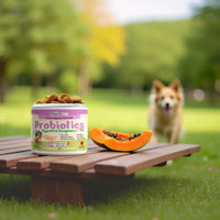 Dog Probiotics Digestive Enzymes - 120 Soft Chews - BIG FRENCHIES