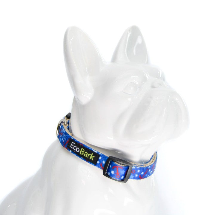 EcoBark Bow Tie Collar - Nautical Print - BIG FRENCHIES