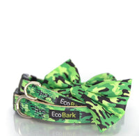 EcoBark Camo Bow Tie Dog Collar - Camouflage Print - BIG FRENCHIES
