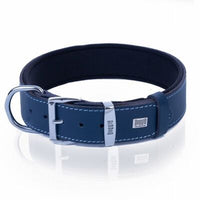 Doggie Comfort Leather Dog Collar Royal Blue 3.5x55 cm