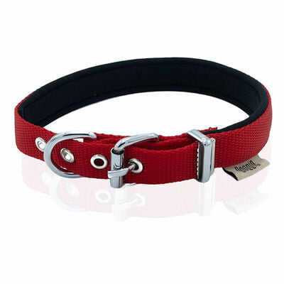 Doggie Comfort Red Woven Dog Collar Small 2 x 30-35 cm